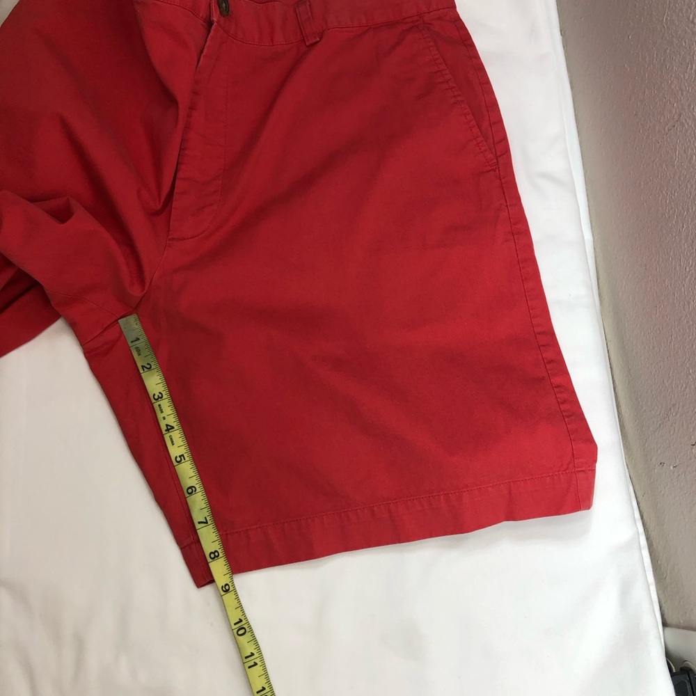 Brooks Brothers 346 Men’s Cotton Red Flat Front Chino  Shorts Waist 40 - Picture 7 of 13